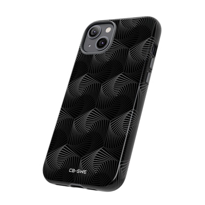 Geometric Spiral Illusion - iPhone Case
