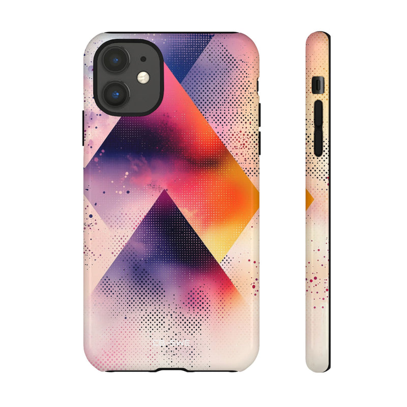 Vivid Triangles Ascend - iPhone Case