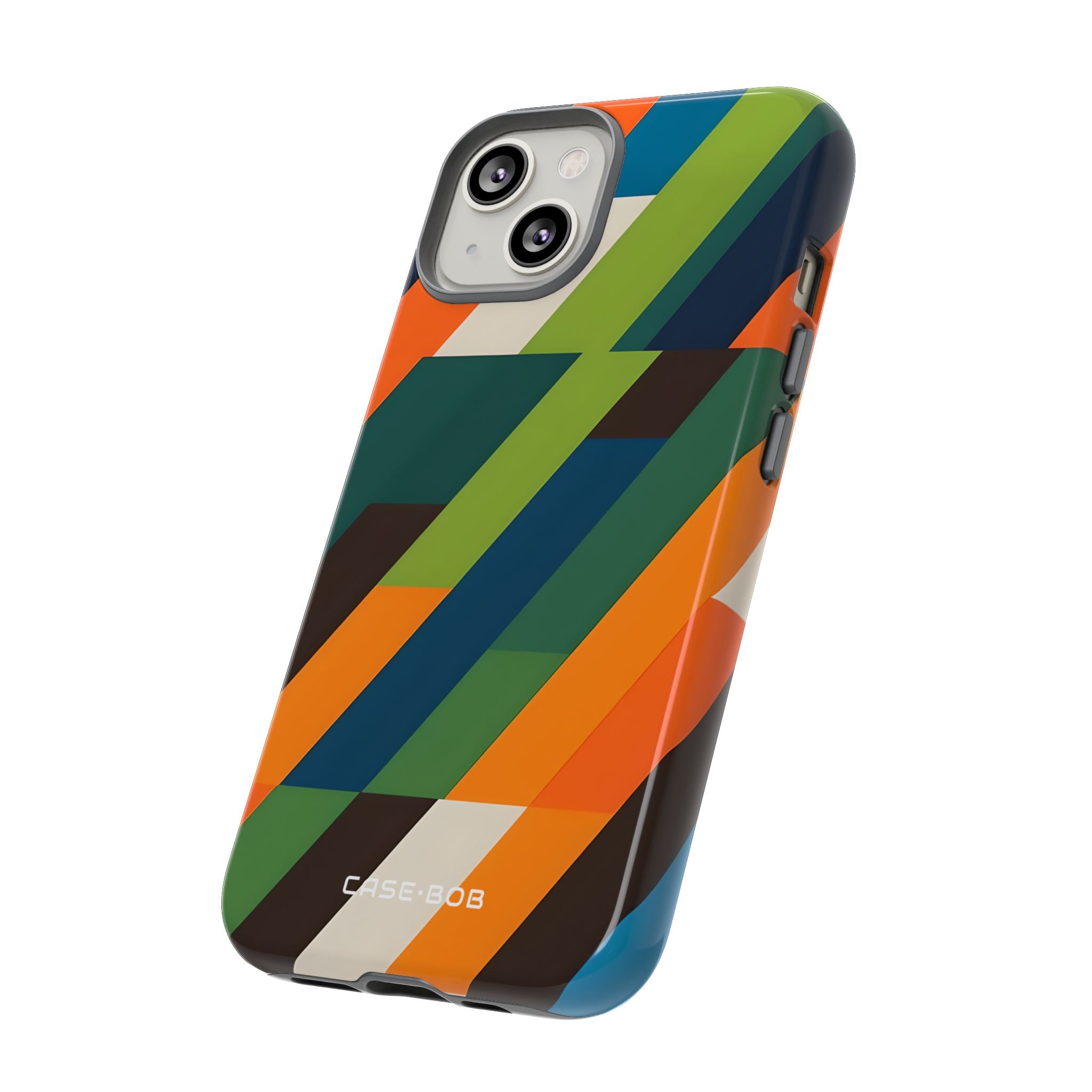 Diagonal Blaze iPhone 14 Case - Tough
