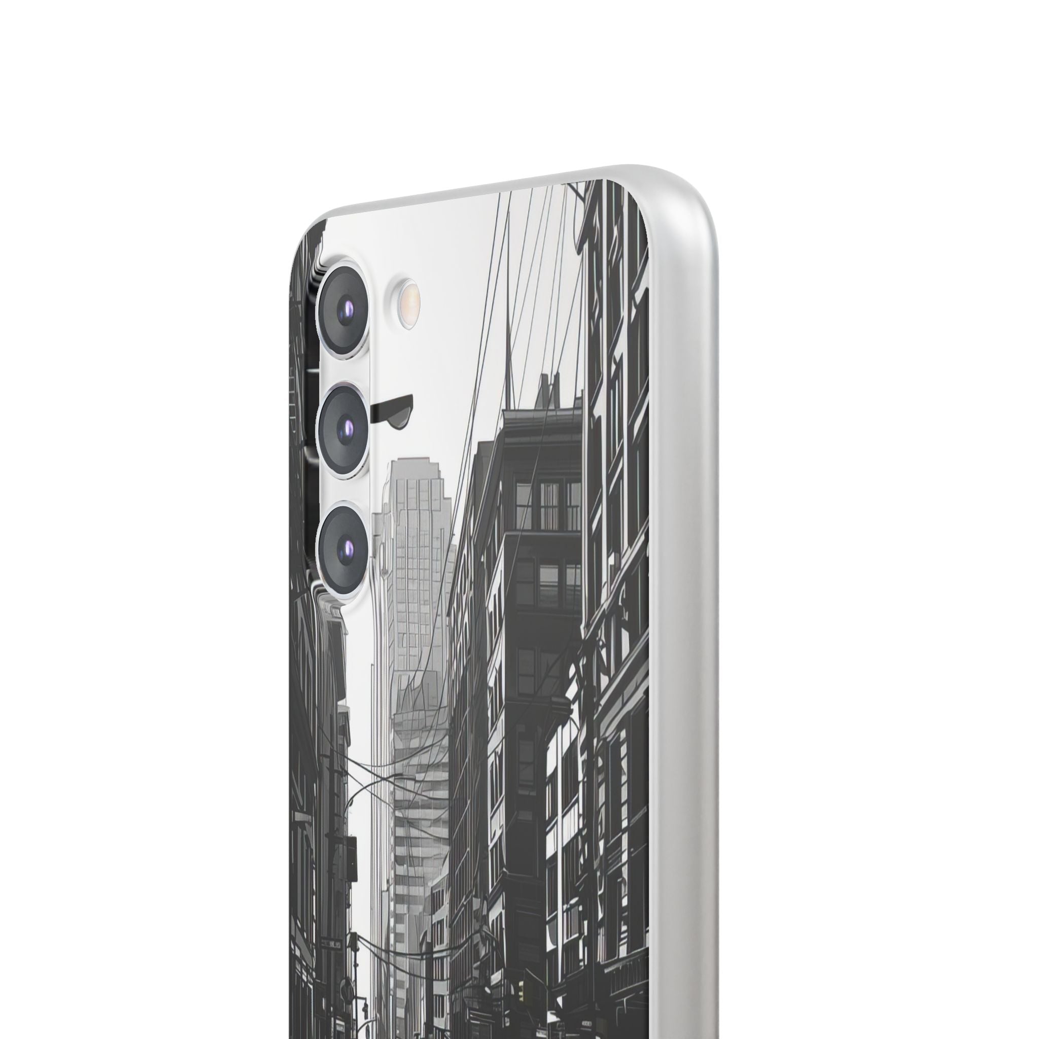 Noir Urban Serenity | Flexible Phone Case for Samsung Galaxy