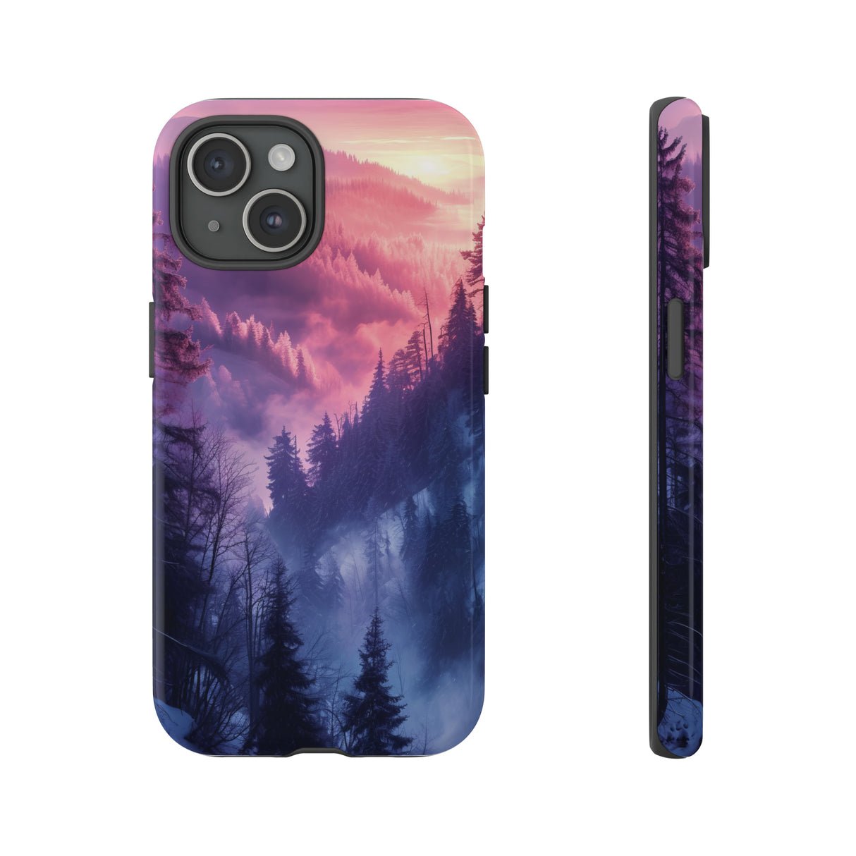 Forest Mountain Pastel Dream - Protective Phone Case