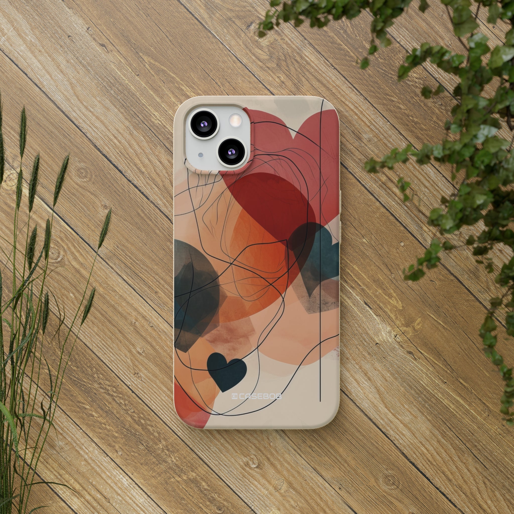 Abstract Heart Harmony | Biodegradable Phone Case