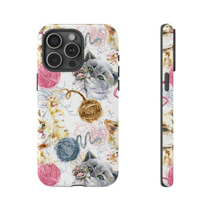 Cute Kitten Pattern - Protective Phone Case