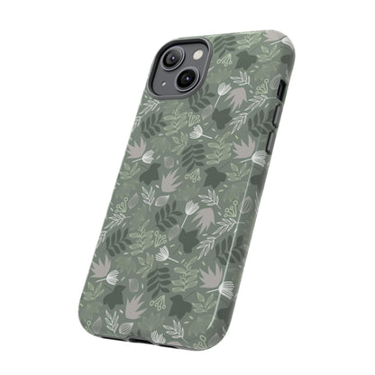 Jungle Green Leaf - Protective Phone Case