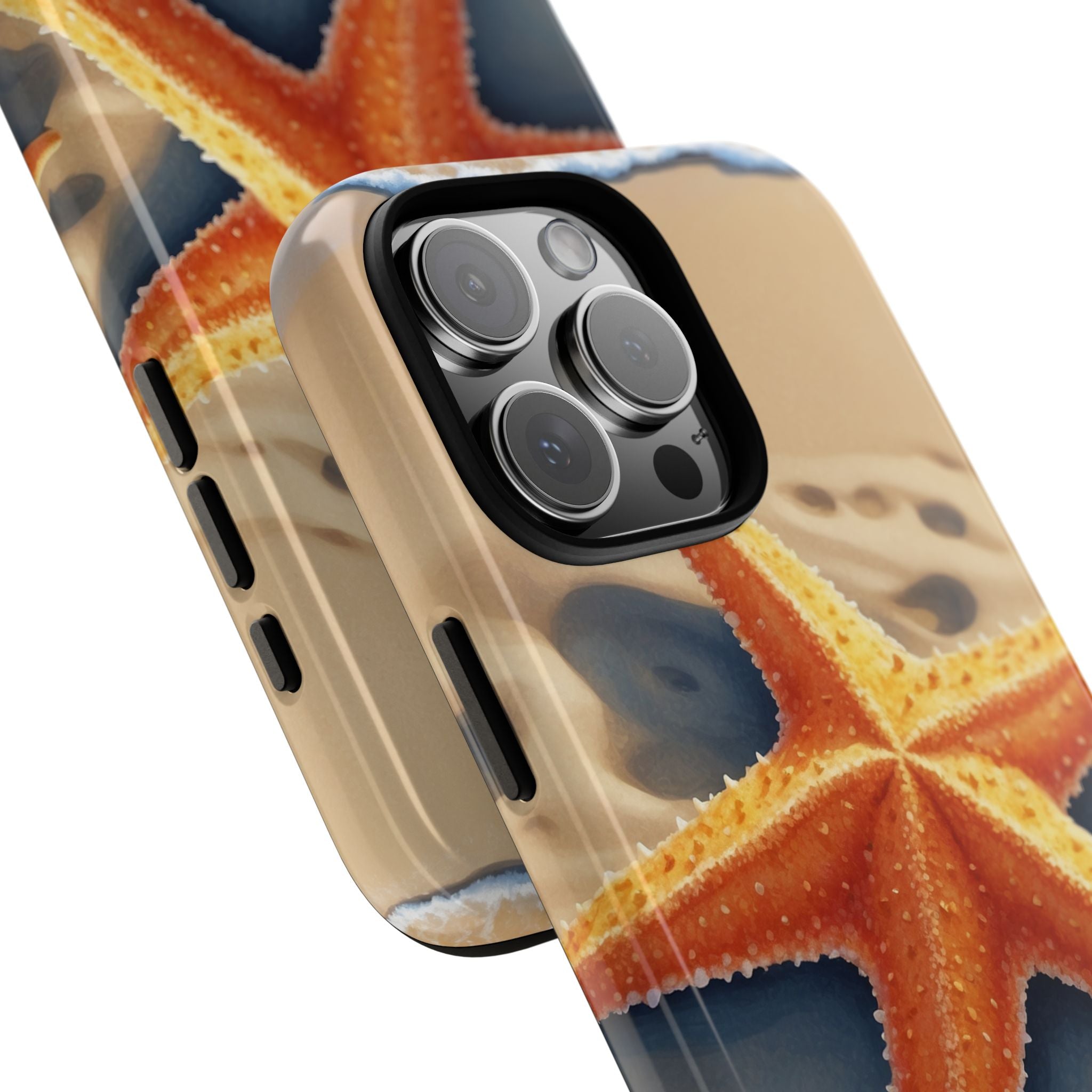 Starfish Rests On Sand - iPhone Case