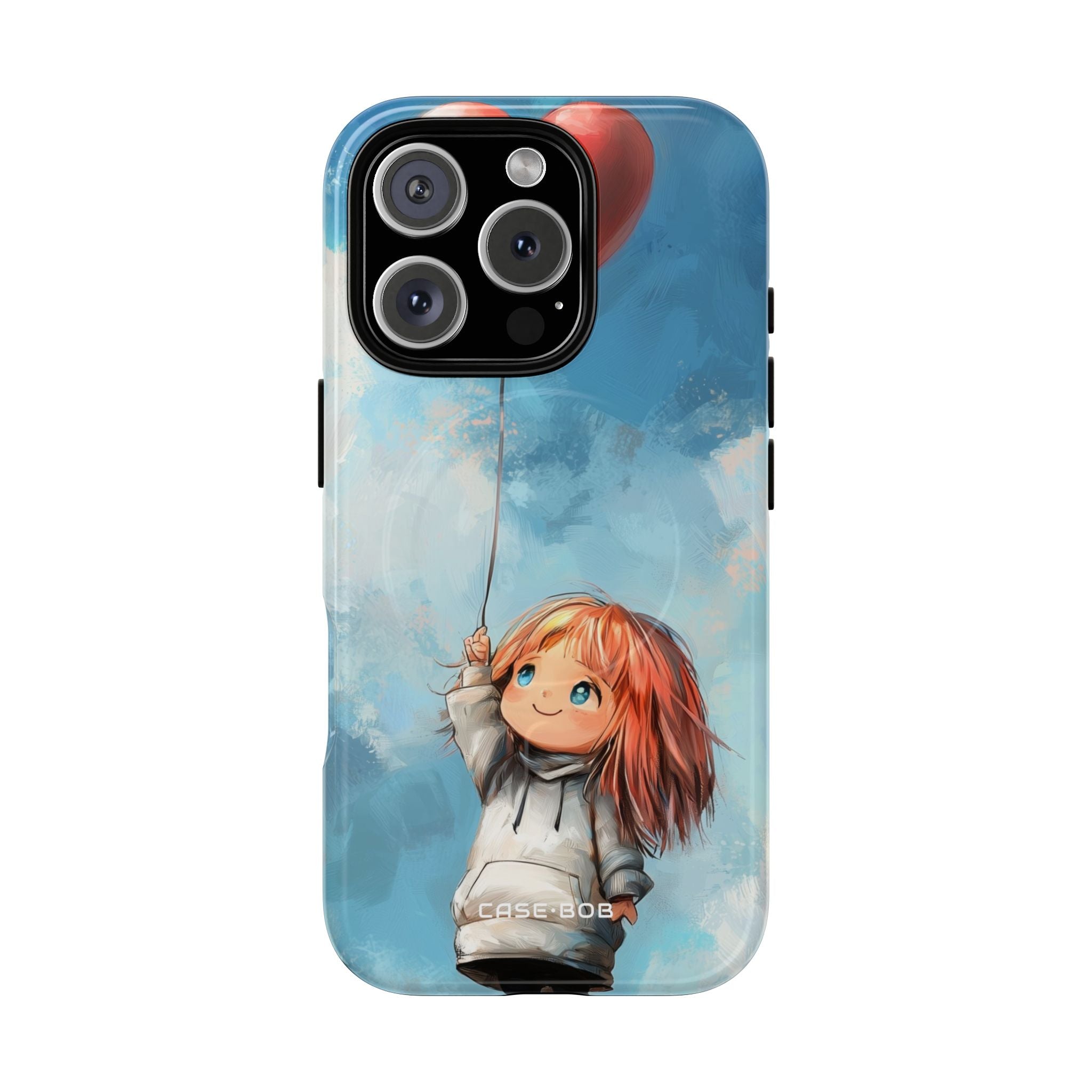 Heart Balloon Whimsy iPhone 16 Pro Case - Tough+