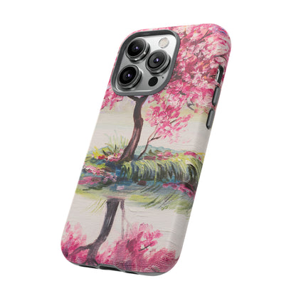 Oil painting - Oriental Cherry Tree - Protective Phone Case