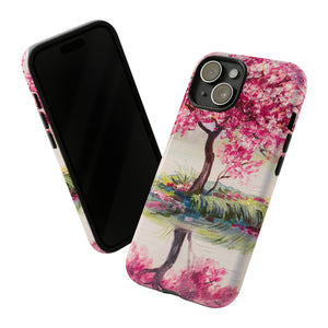 Oil painting - Oriental Cherry Tree - Protective Phone Case