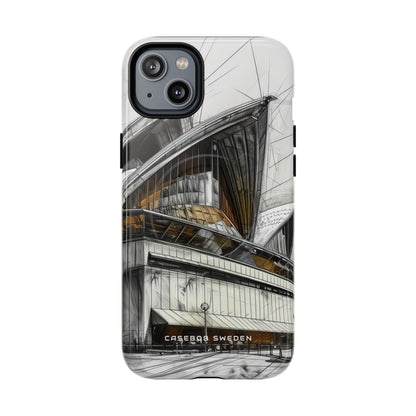 Architectural Curves in Line Formation iPhone 14 | Tough+ Phone Case