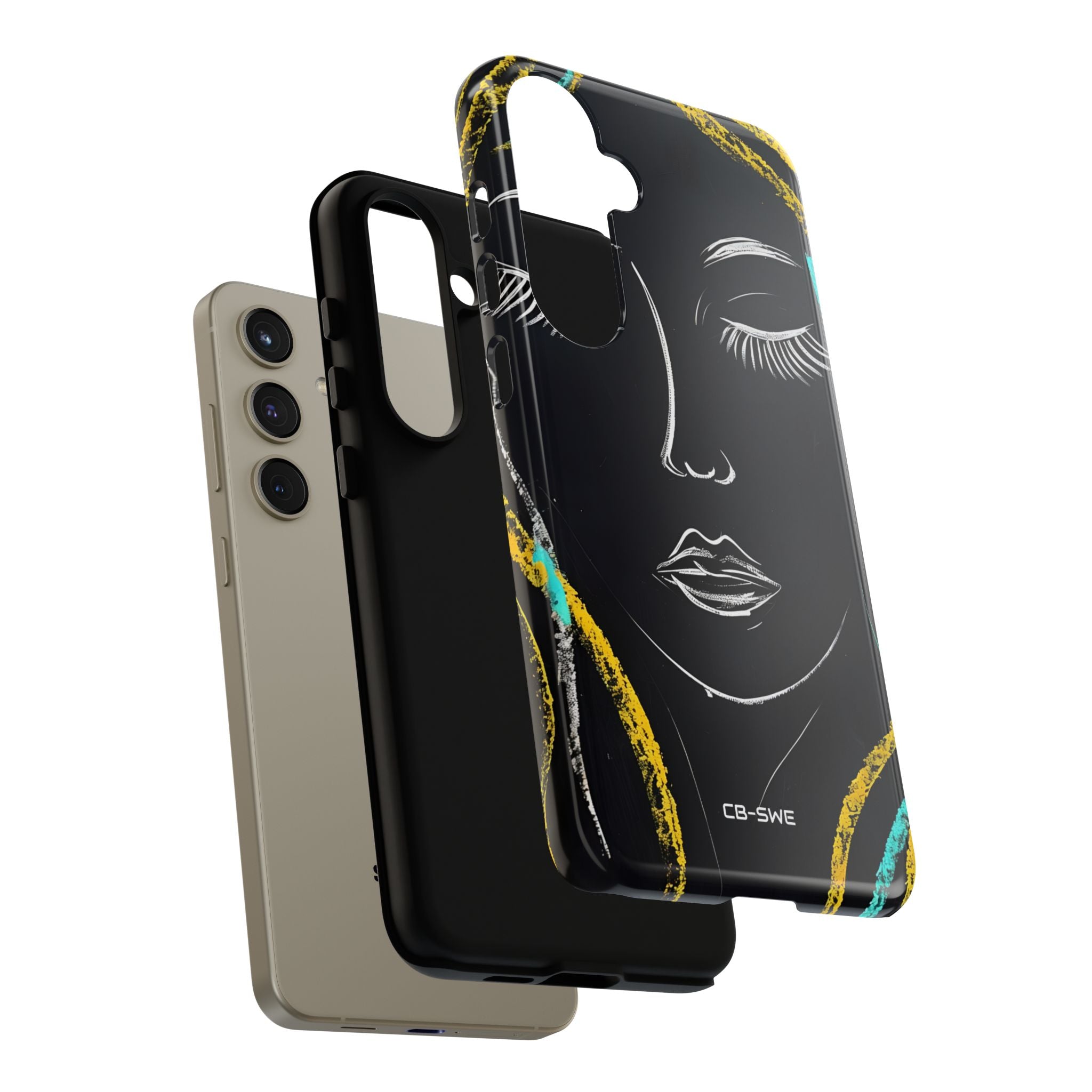 Vivid Minimalist Portrait - Samsung Case