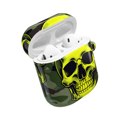 Neon Skull Camo - AirPods Case