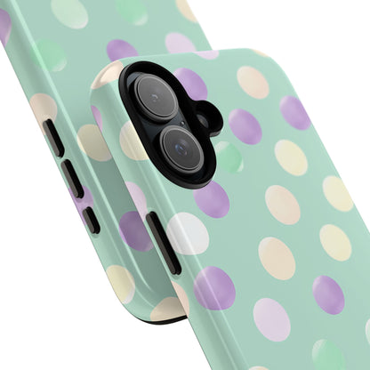 Pastel Polka Dots - Tough iPhone 16 Phone Case