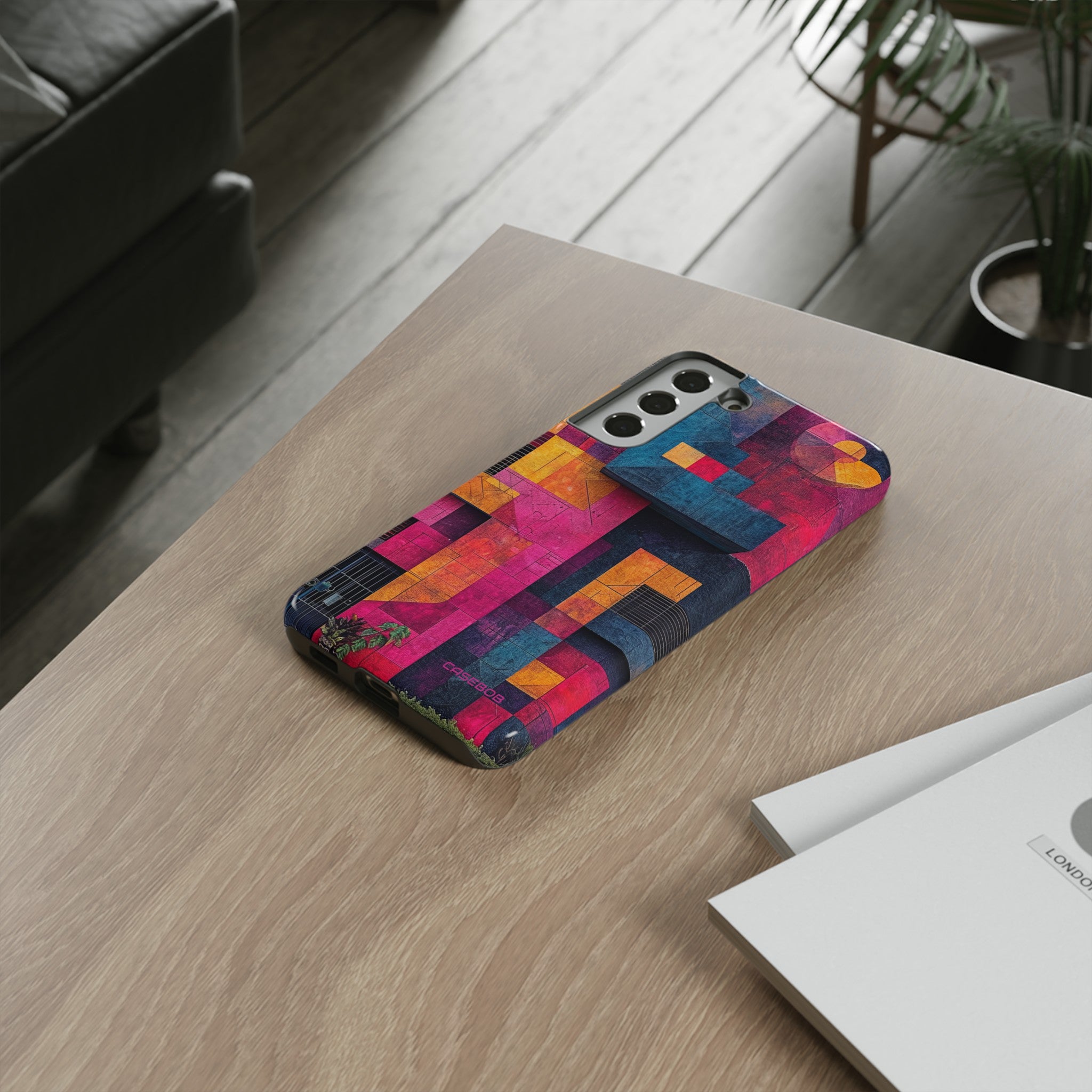 Electric Geometric Vibes - Protective Phone Case