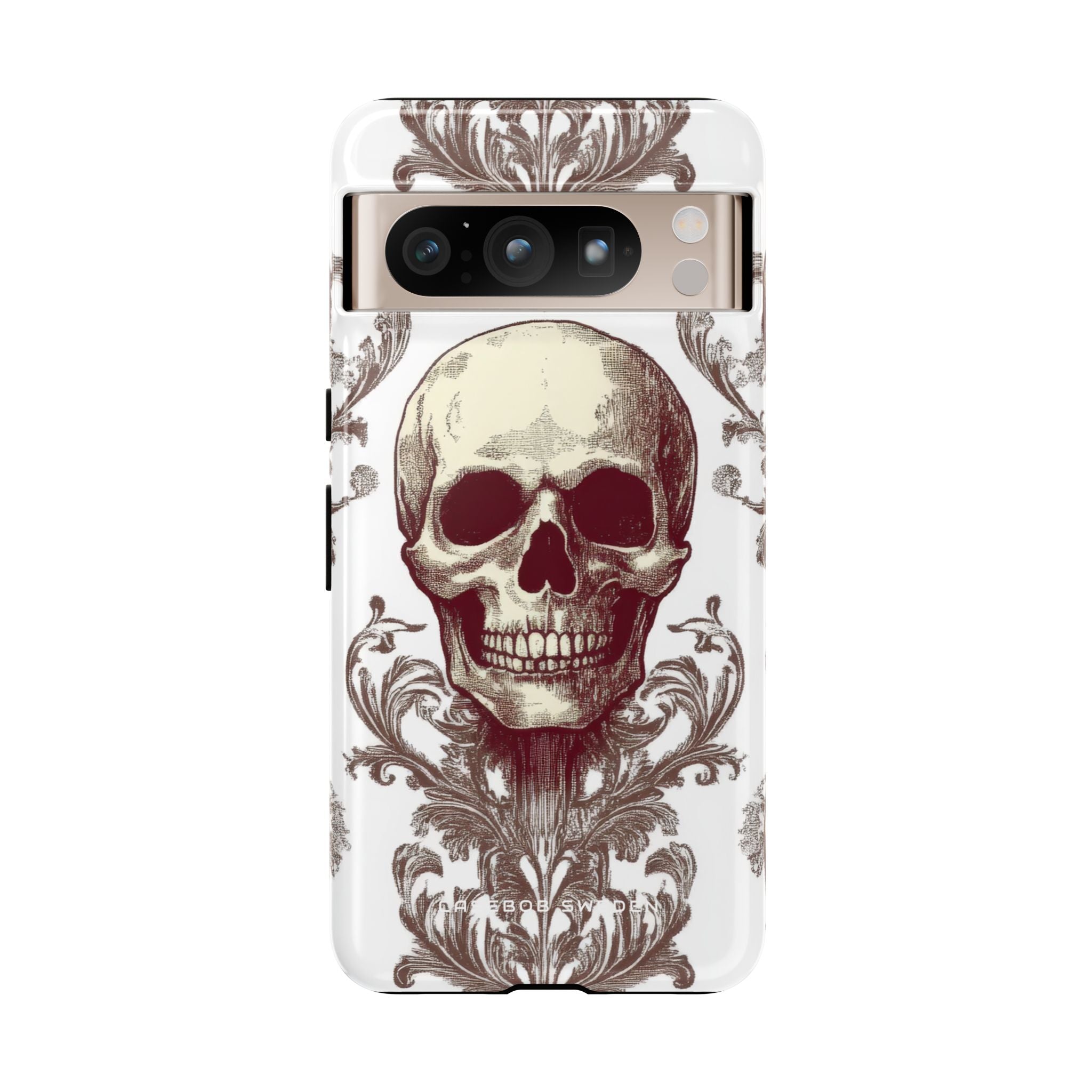 Gothic Skulls and Ornate Foliage Google Pixel 8 - Tough Phone Case