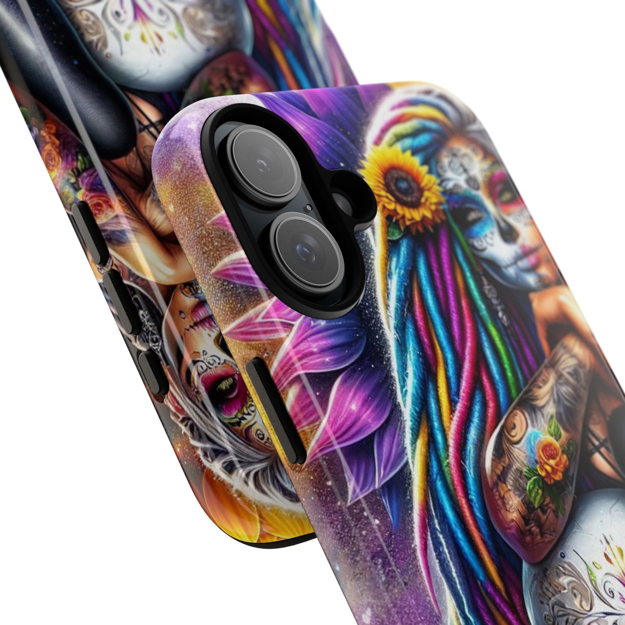 Sugar Skull Halo iPhone 16 Plus Case - Tough