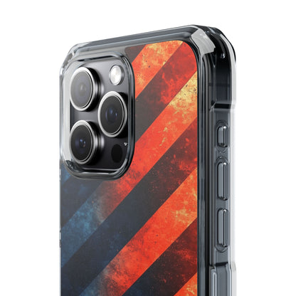 Diagonal Stripes Blaze iPhone 15 Pro Max Case - Impact