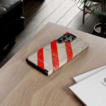 Striker Crimson Stripes Samsung S23 - Tough Phone Case