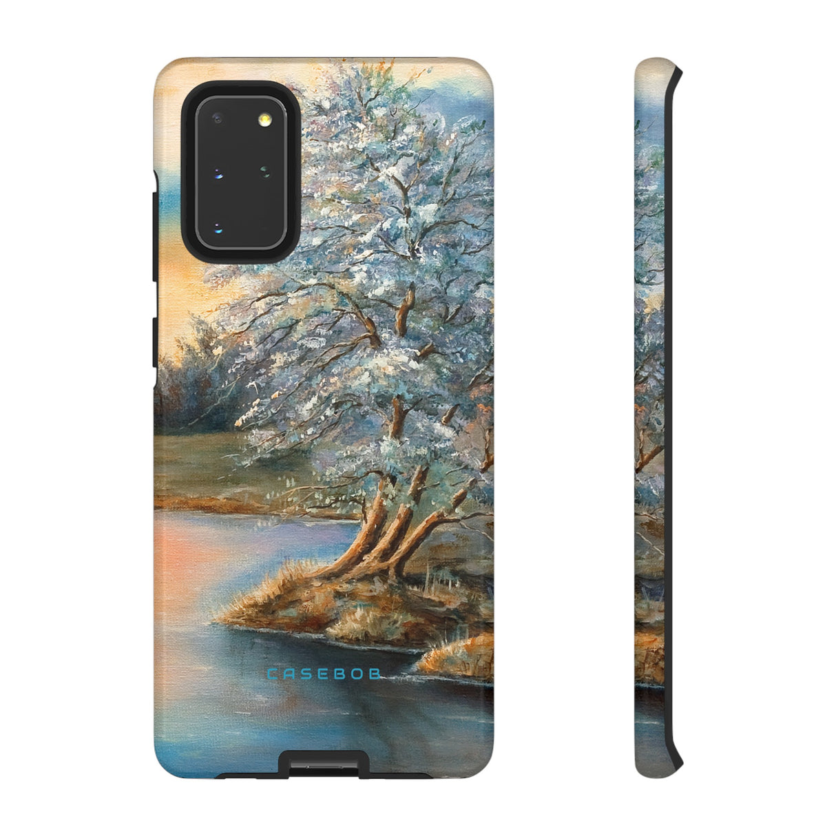 Winterday lake - Protective Phone Case