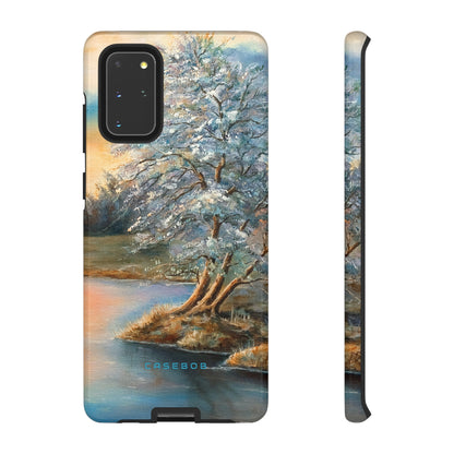 Winterday lake - Protective Phone Case