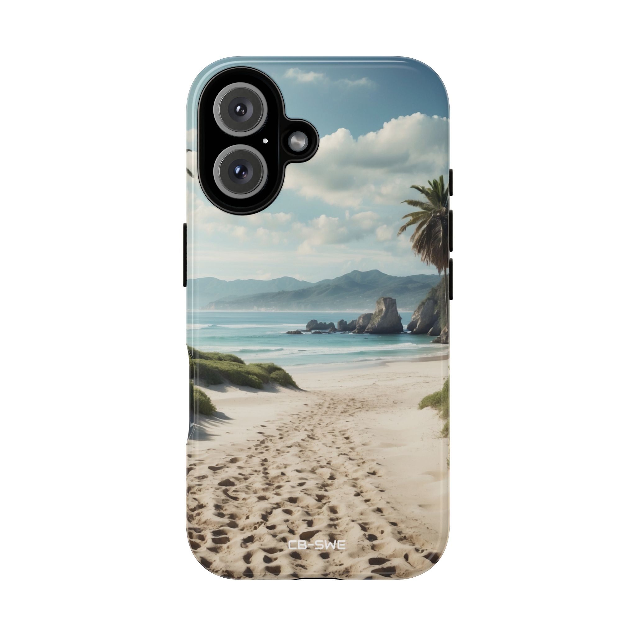 Footprints Trace Sand - iPhone Case