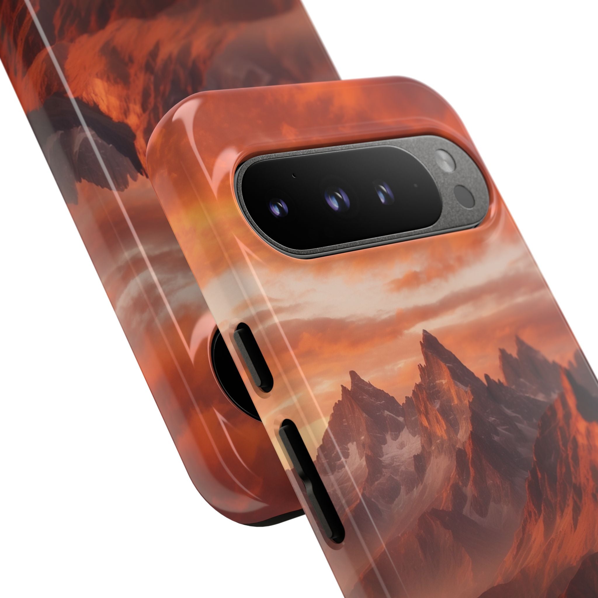 Mountain Peaks Glowing - Google Pixel Case
