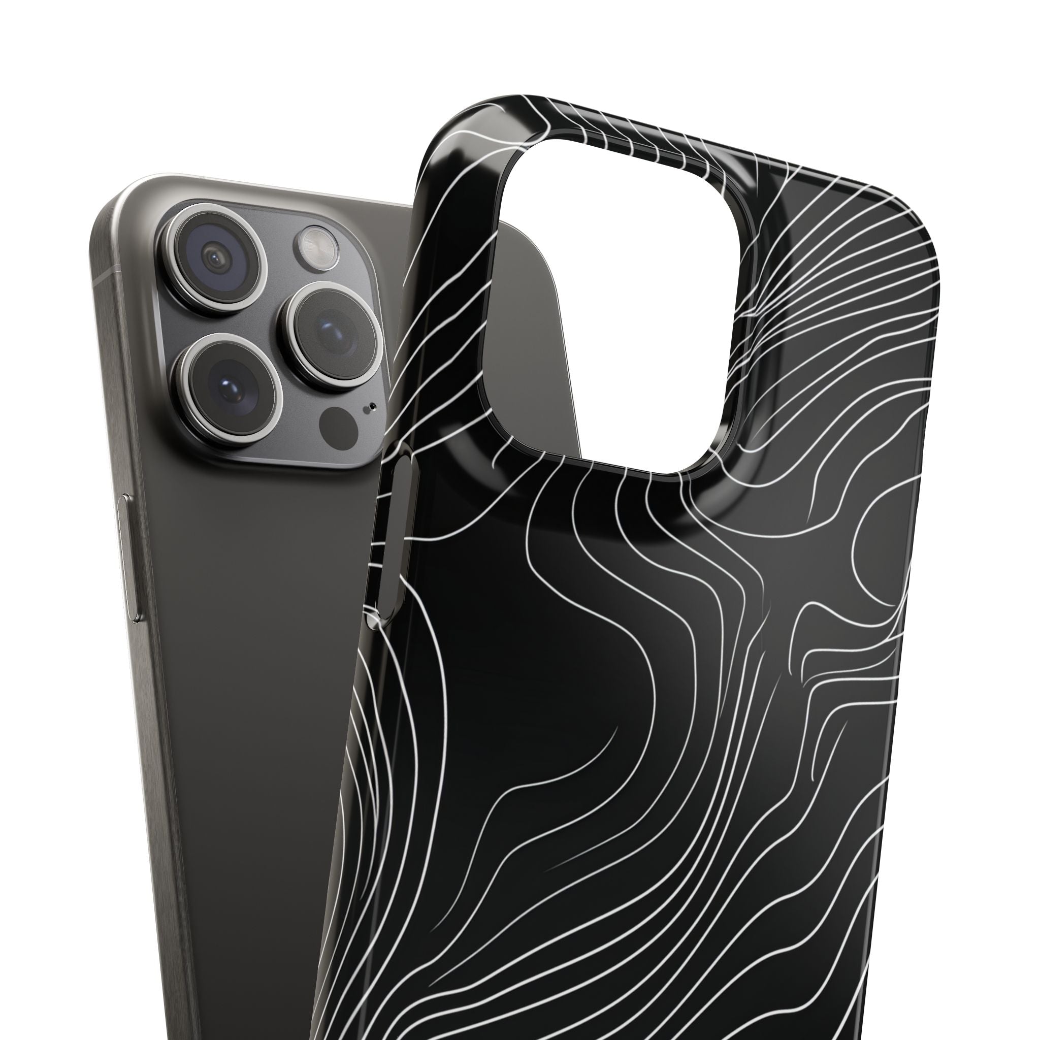 Contour Waveform Flow iPhone 15 - Slim Phone Case