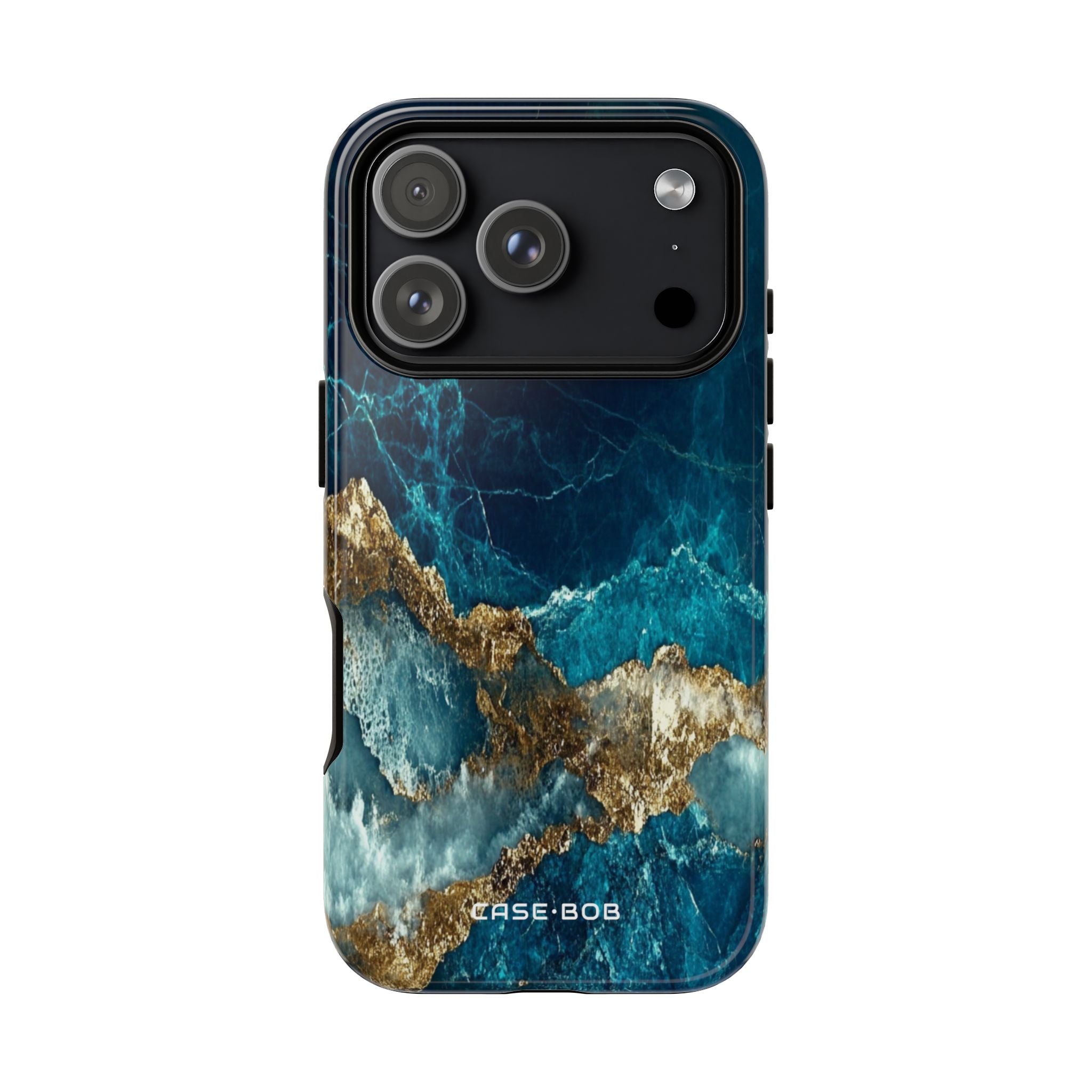 Jagged Gold Split iPhone 17 Pro Case - Tough