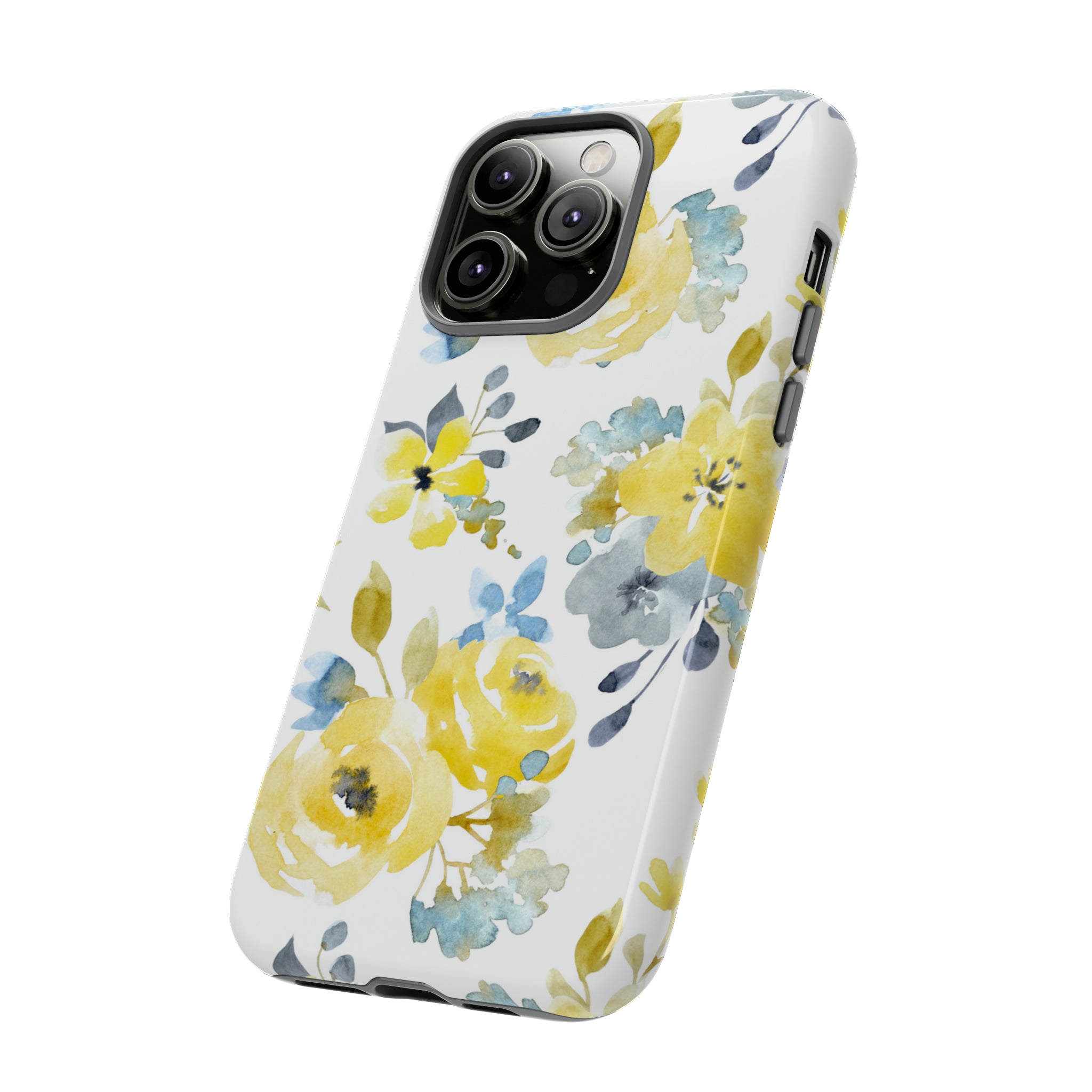 Yellow Floral - Protective Phone Case