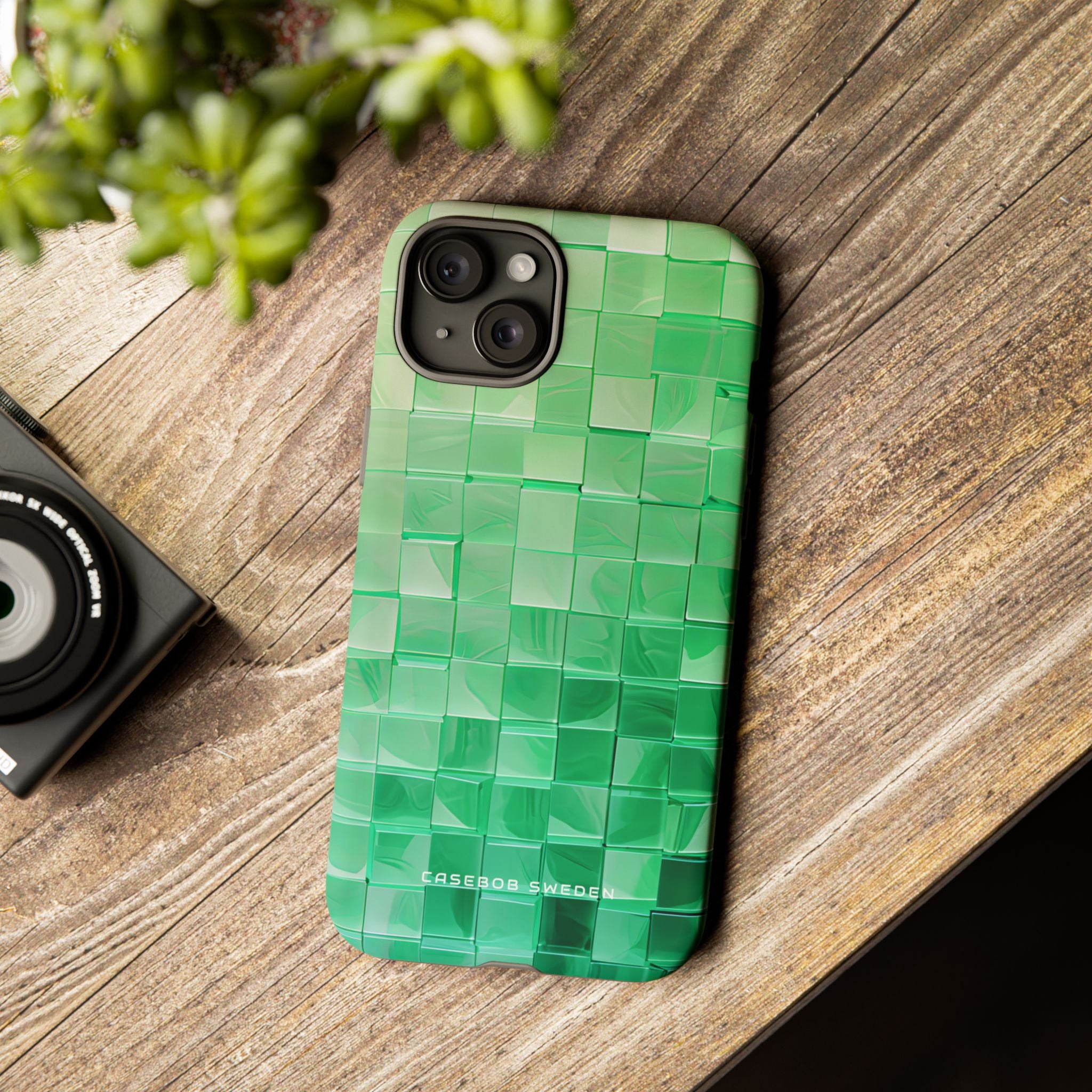 Gradient Verdegrid iPhone 15 - Tough Phone Case