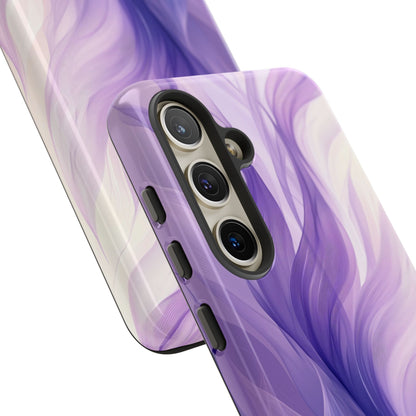 Purple Ribbon Waves Samsung S24 Case - Tough