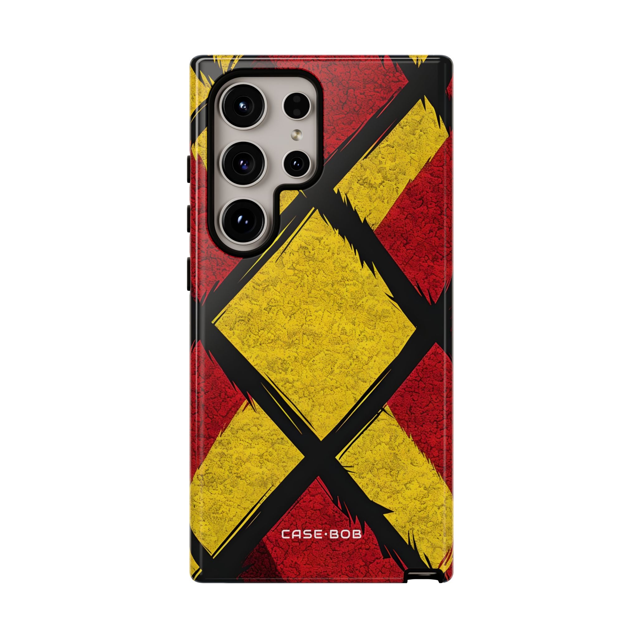 Cracked Diamond Grid Samsung S24 Ultra Case - Tough