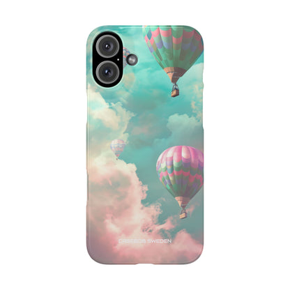 Pastel Balloon Adventure - Slim iPhone 16 Phone Case