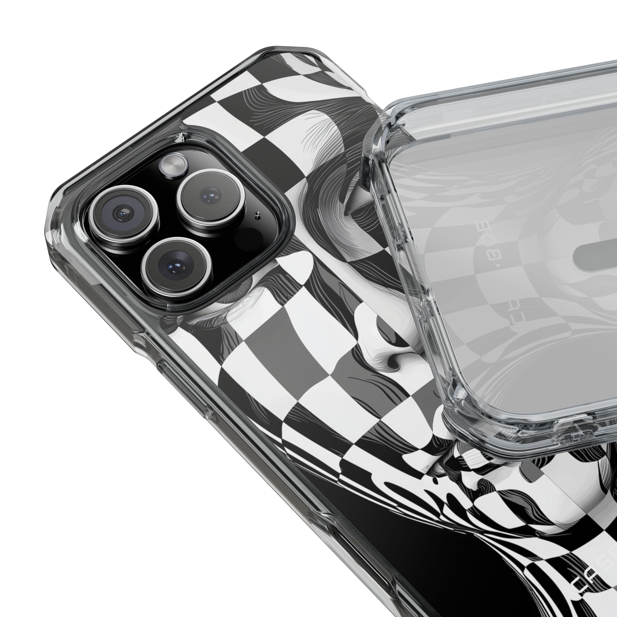 Checkered Face iPhone 16 Pro Max Case - Impact