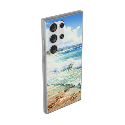 Foamy Wave Breeze Samsung S23 Ultra Case - Soft