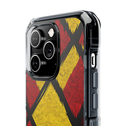 Cracked Diamond Grid iPhone 14 Pro Case - Impact