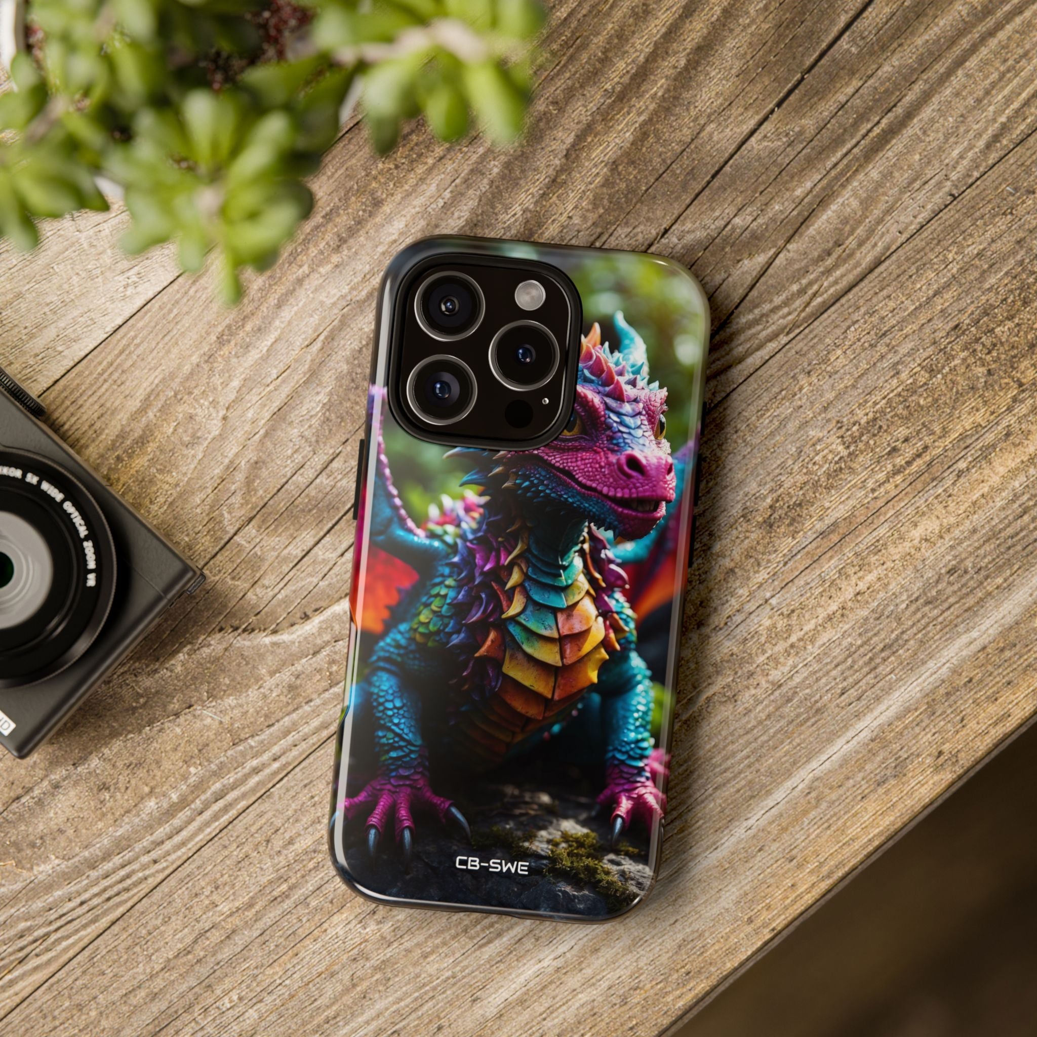 Friendly Dragon Smiles - iPhone Case