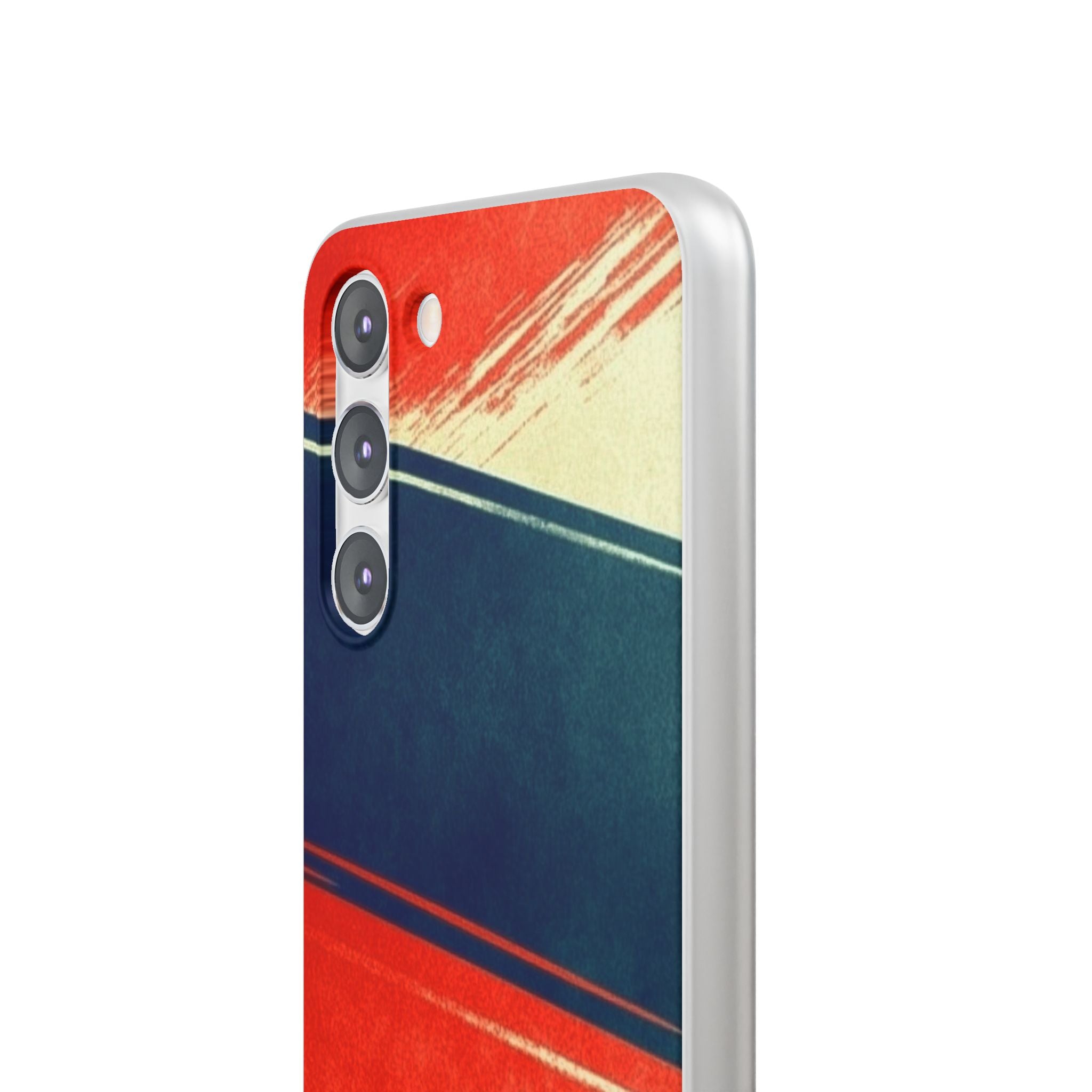 Blue Diagonal Motion Samsung S23 Plus Case - Soft