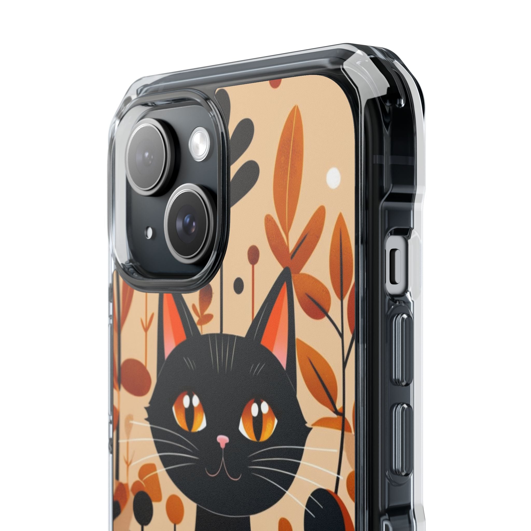 Autumnal Cat Whimsy iPhone Case - Impact