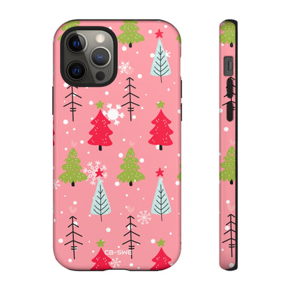 Festive Trees Dance - iPhone Case