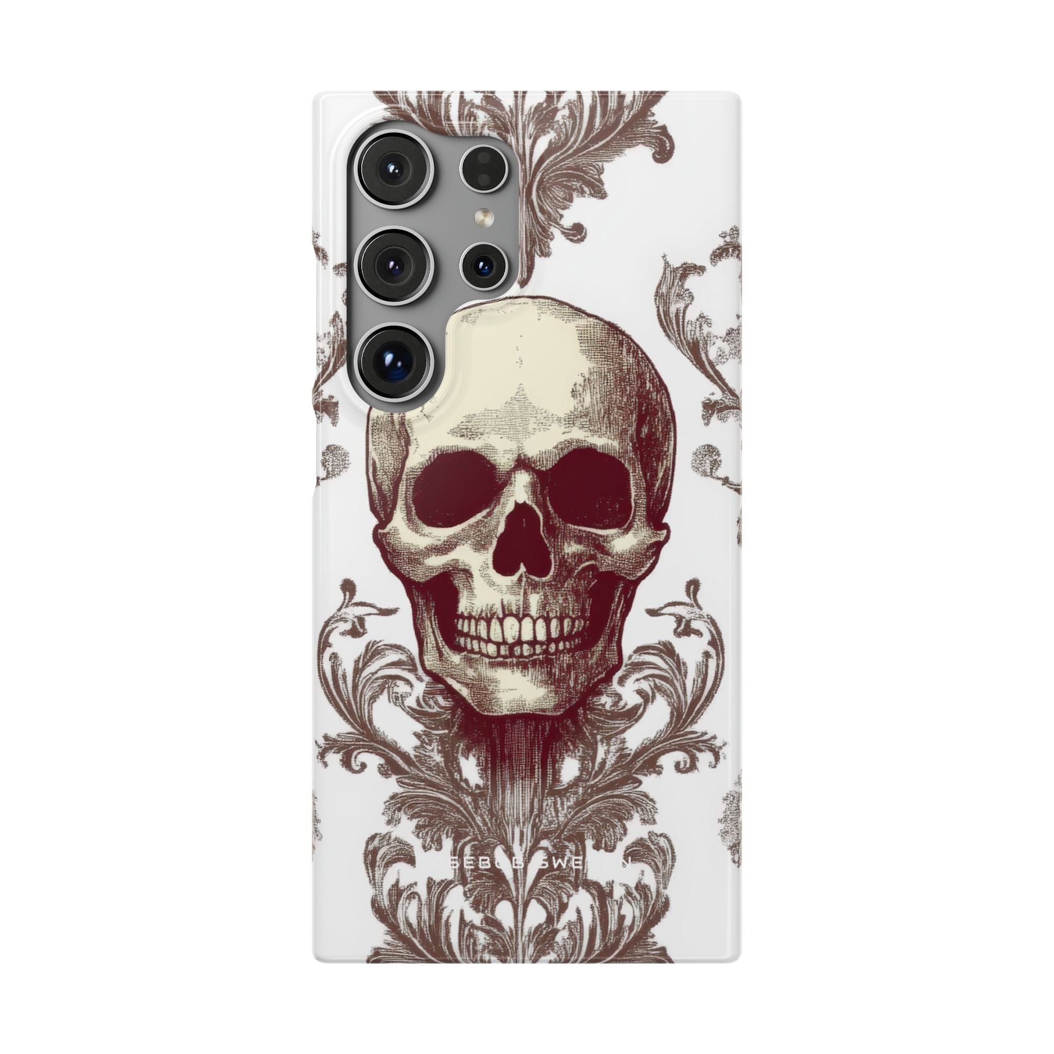 Gothic Skulls and Ornate Foliage Samsung S24 - Slim Phone Case