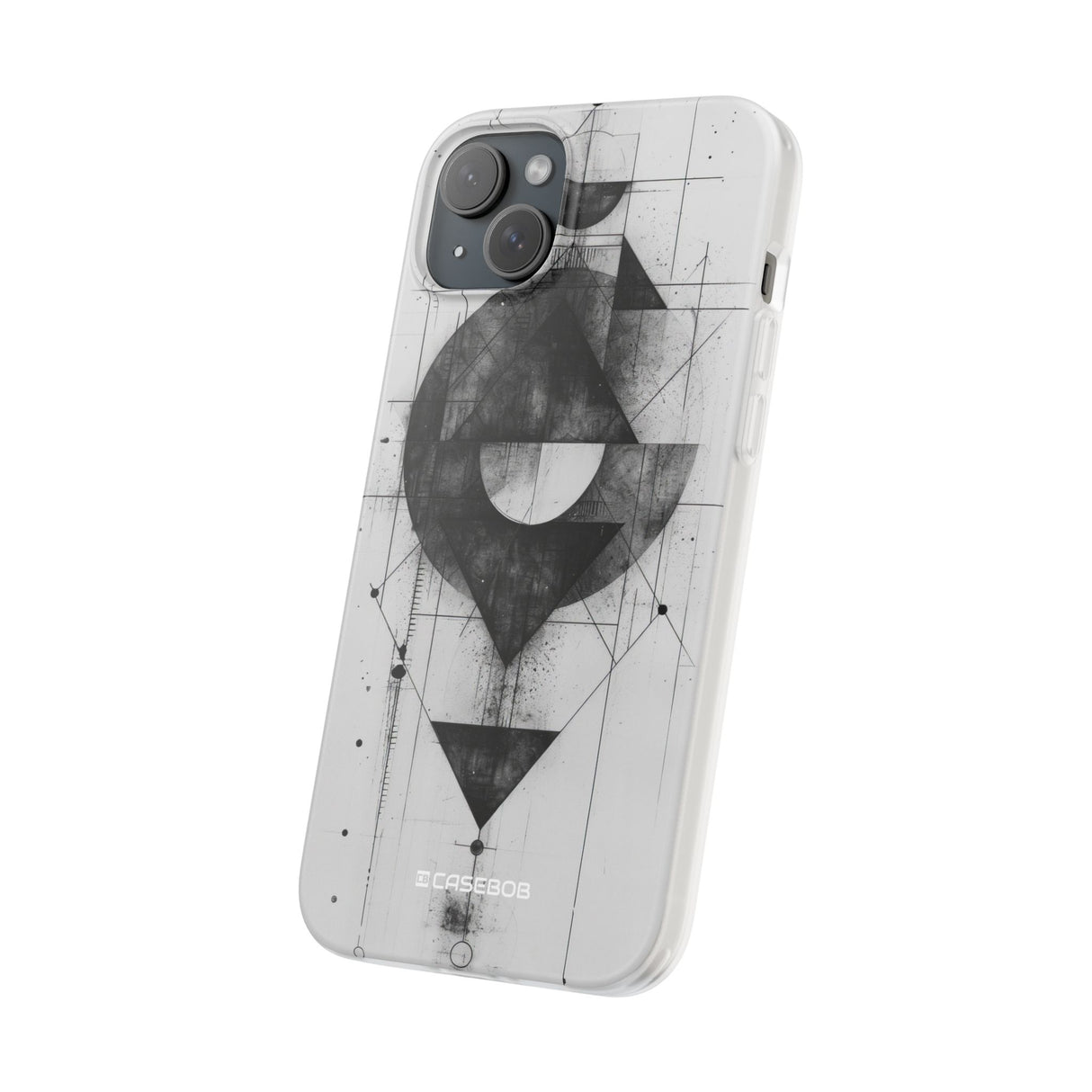 Monochrome Geometry | Flexible Phone Case for iPhone