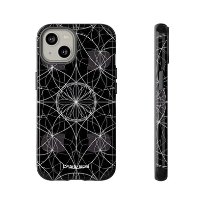 Radiant Petal Orbit iPhone 14 Case - Tough