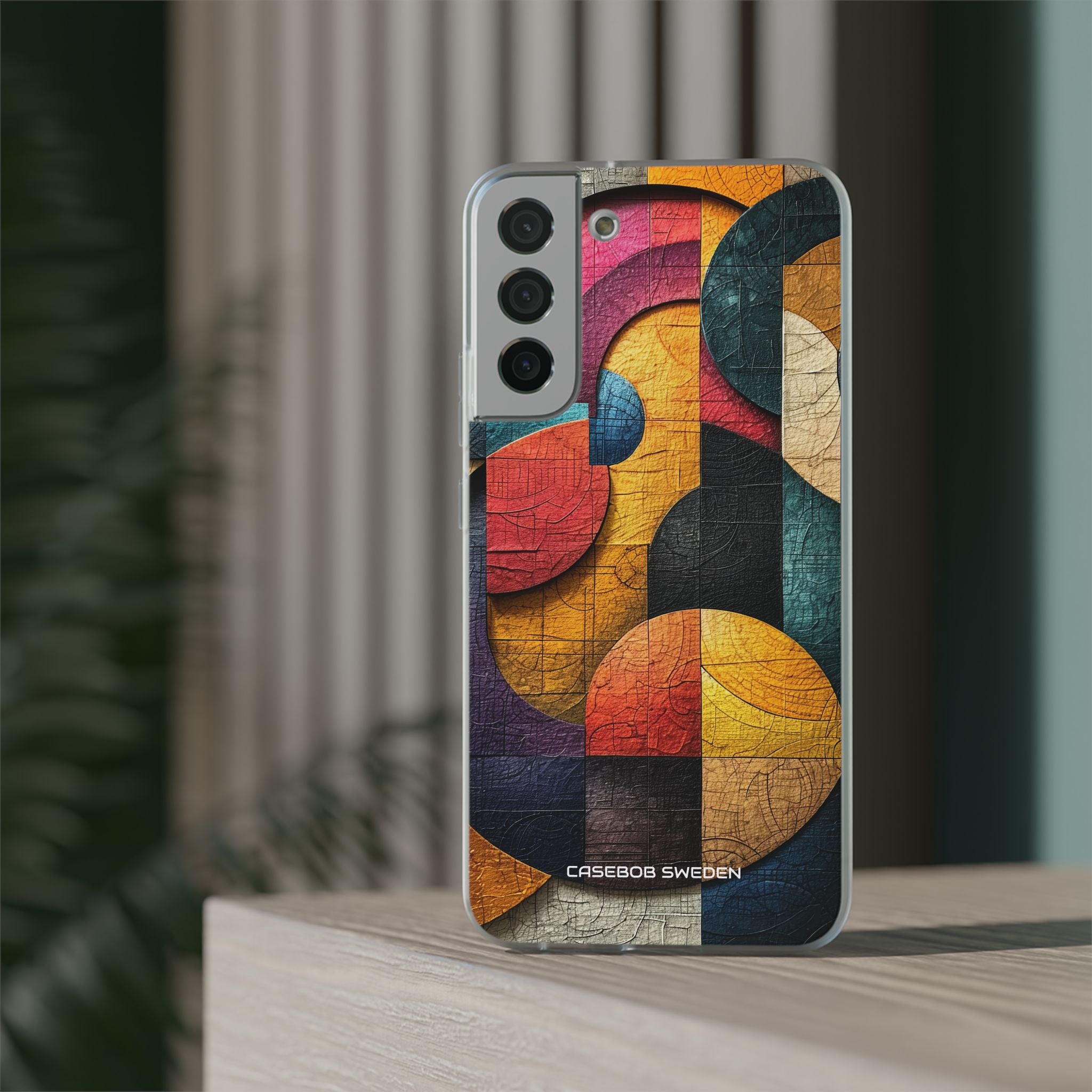 Vibrant Geometric Art - Flexi Samsung S22 Phone Case