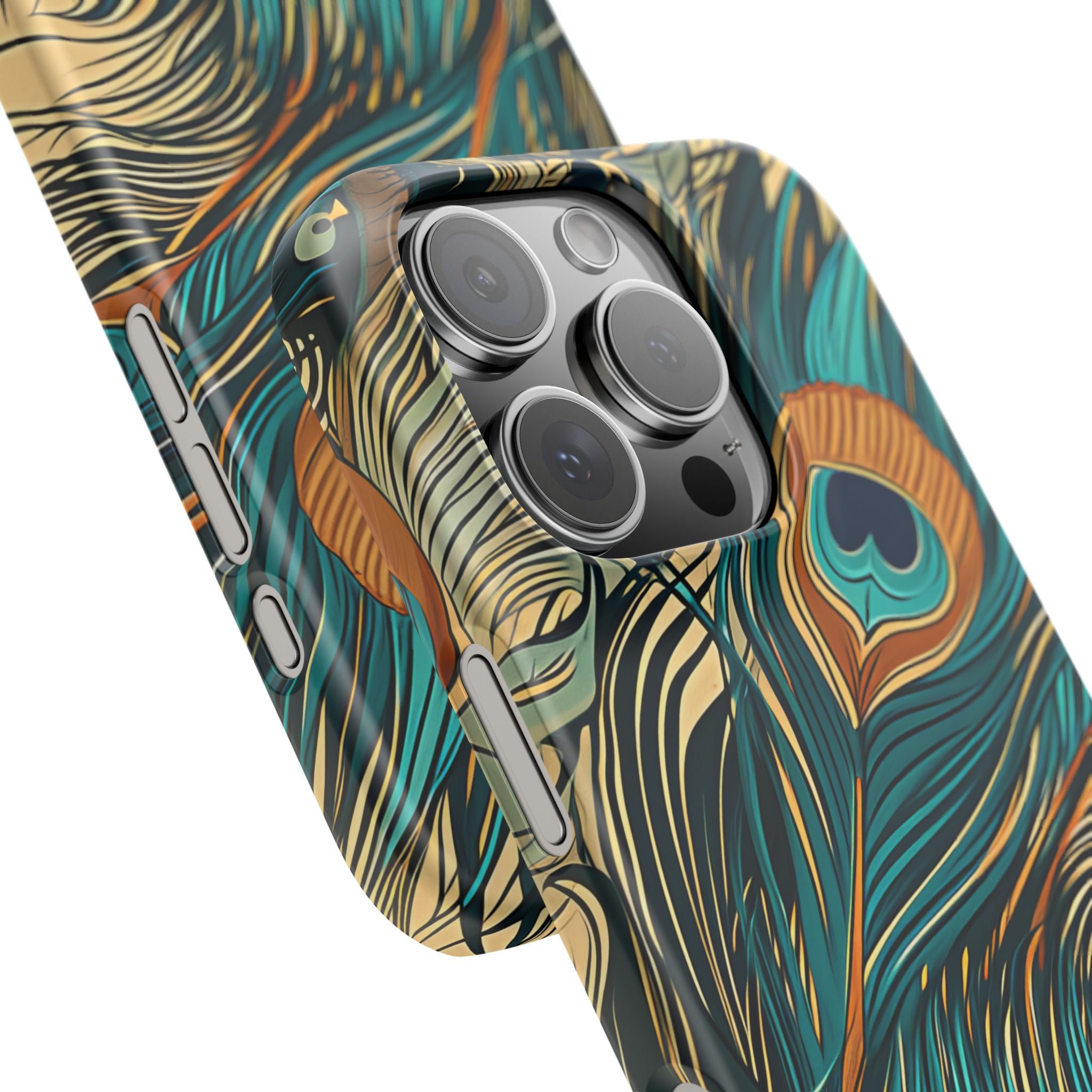 Art Nouveau Peacock Elegance iPhone 16 - Slim Phone Case