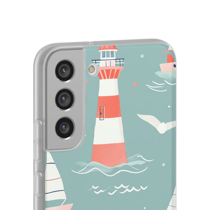 Lighthouse Nautical Charm - Flexi Samsung S22 Phone Case