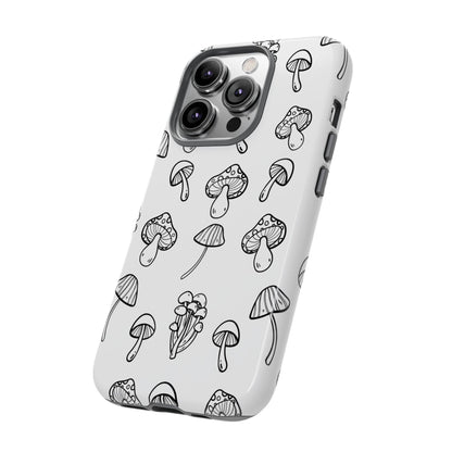 Mushroom Line Play - iPhone Case