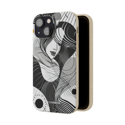 Fluid Noir Rhythm | Biodegradable Phone Case