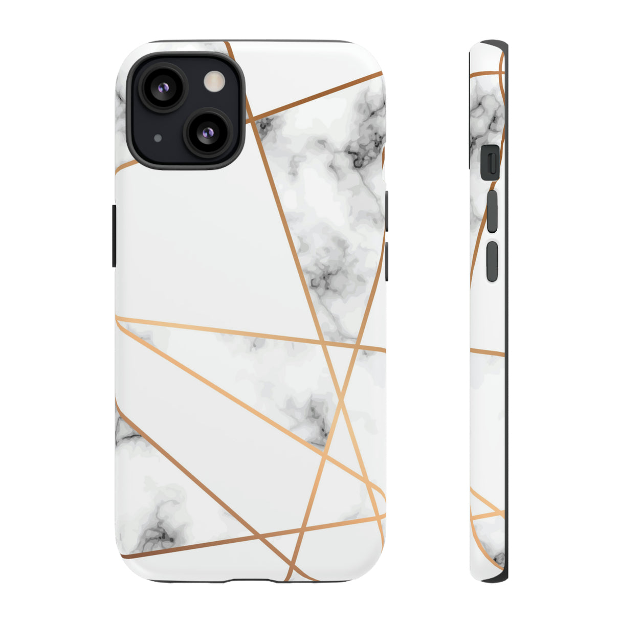 Marble Geometric - Protective Phone Case