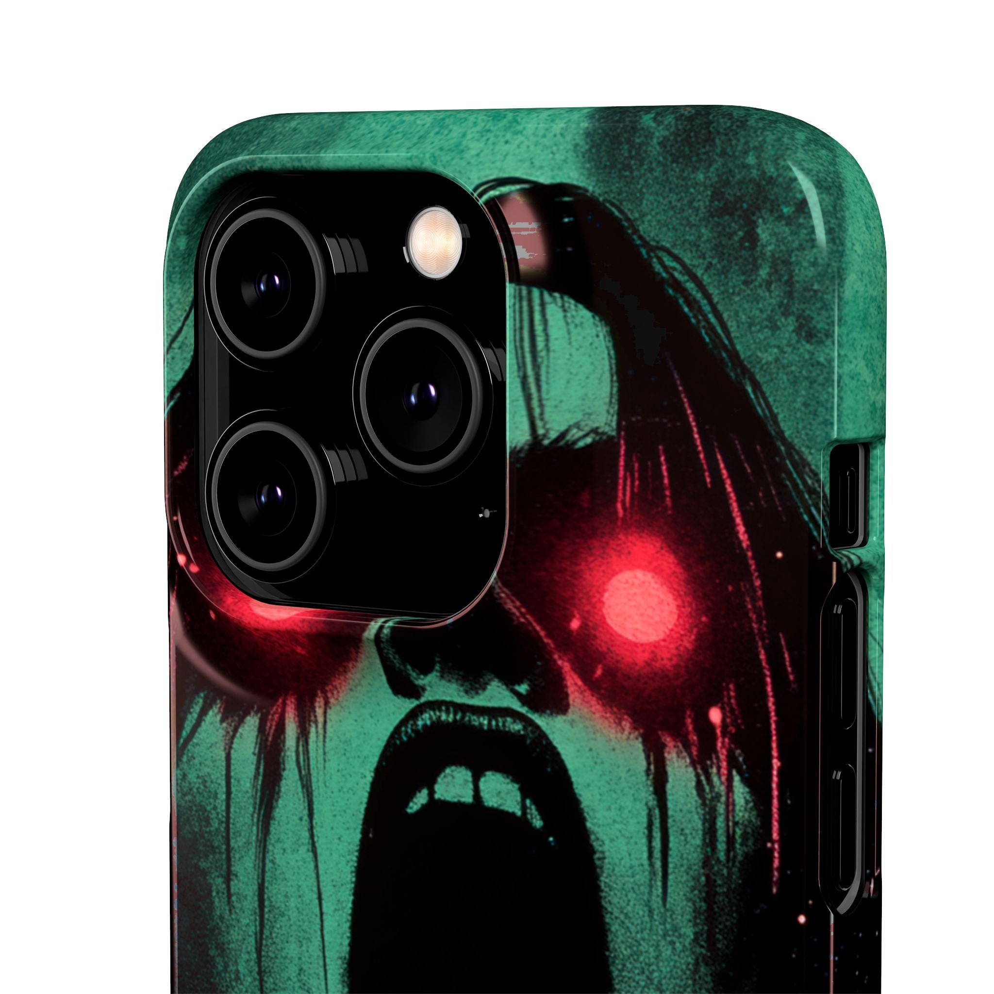 Haunting Glow of Gothic Eyes iPhone 14 - Slim Phone Case