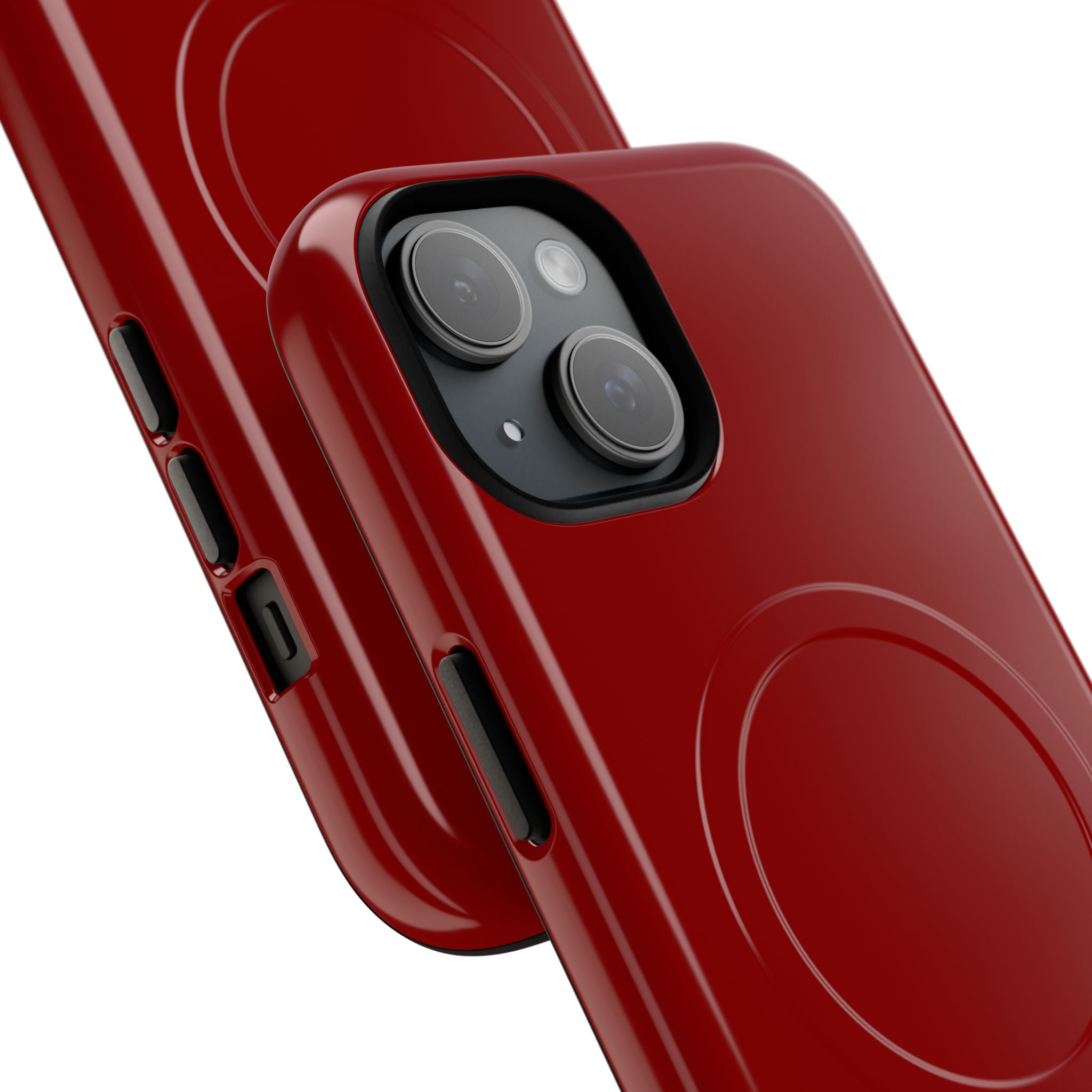 Dark Red iPhone 15 | Tough+ Phone Case